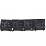 2pcs HF32F 5A 250VAC 4PIN Relay JZC-32F-005-HS3 JZC-32F-012-HS3 JZC-32F-024-HS3 Power Relays