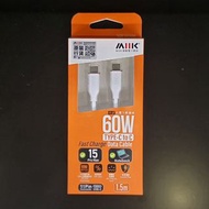 MIIK 60W Type-C to Type-C

快速充電數據線