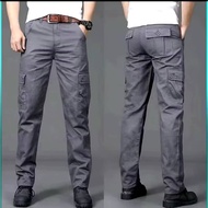 Saluer cargo slack pant pinggan balt stright-cut long pant.
