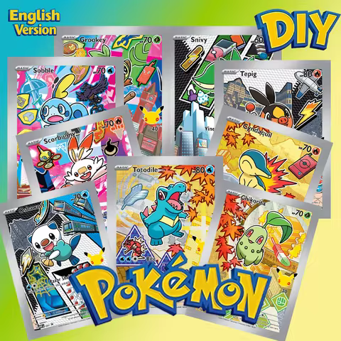 Diy Pokemon Series 30 Anniversary Sets Snivy Grookey Tepig Sobble Cyndaquil Scorbunny Totodile Oshaw