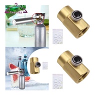 [deevoka] Brass Soda Stream Adapter TR21-4 to CGA320 Bottle Connector for CO2 Machine Easy Installat