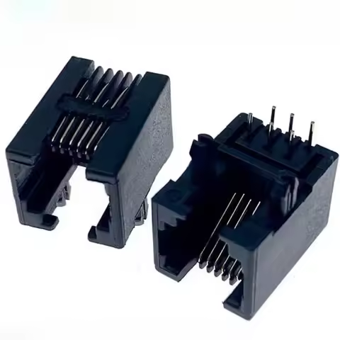 10PCS Telephone SocketWiring Harness Connector Telephone Wifi Female Socket 2pin 4pin 6pin 8pin 4P4C