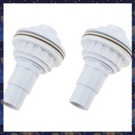 (F  Z)Above Ground Pool Complete Return Jet Fitting with Gasket and Adapter, 2PCS Adapter Replace fo