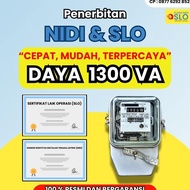 SLO NIDI DAYA 1300 SATU PAKET UNTUK DAFTAR KWH METERAN LISTRIK PLN