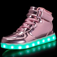 GP3 women Fashion Hot Sale LED Shoes for Women Sneaker Shoes pink gold