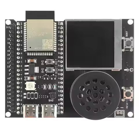 ESP32 S3 N16R8 Development Board with 1.54 Inch TFT Display Speaker Expansion Adapter Kit for DIY AI