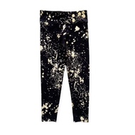 Justice z37 branded 7/8 crop leggings for girls 4-14 years old - splash gold, 4-6 years old