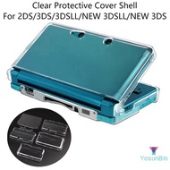 YosunBin] Clear Split Transparent Protective Cover Case Screen Film LCD Screen Protector For 2DS 3DS