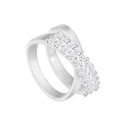 Lee Hwa Jewellery Cross Diamond Ring