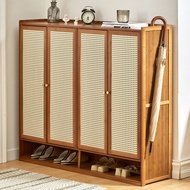 Shoe Cabinet Simple Bamboo Dustproof Breathable Shoe Rack Home Shoe Rack Clothes Storage Shelf (LT)