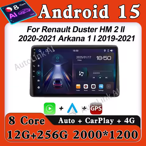 Car Multimedia Player For Renault Duster HM 2 II 2020-2021 Arkana 1 I 2019-2021 Carplay Autoradio 8 
