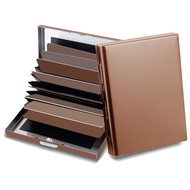 EASTNIGHTS RFID Credit Card Holder Protector Metal Credit Card Wallet Business Card Holder for Men W