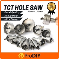 60mm-100mm TCT Hole Saw Carbide Tip TCT Drill Bit Hole Saw for Stainless Steel Alloy Steel Plate Alu