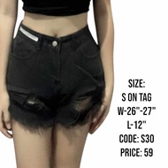 DENIM SHORTS (SIZE:W:26"-27")