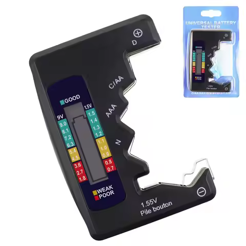 Batteries Tester Digital Capacity Universal Button For Lithum N /AAA/CAA/D/1.5V Cell Batteries Teste