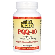 Natural Factors, PQQ-10, PQQ 20 mg, CoQ10 200 mg, 60 Softgels / 30 Softgels