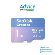 1TB Micro SD Card SANDISK Creator With SD Adapter SDSQXAV-1T00-GN6MS (190MB) : A0170409