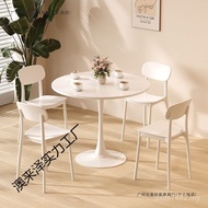 White Dining Table Tulip Table Chair Red Round North Coffee Shop Table Dining Small Milk Tea Negotia