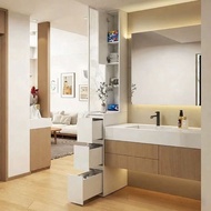 Toilet dry wet separation side cabinet waterproof high cabinet storage cabinet bathroom edge cabinet