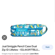 Smiggle Pencil Case Dual Zipid Dino Wander - Puffer Pocket - BEST ITEM