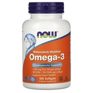 Now Foods, Molecularly Distilled Omega-3, 100 Softgels