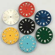 NARCIS Watch Dial Face, Colorful Aluminum alloy Green Luminous Dial, Precise Position Hole Luminous 