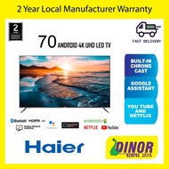 Haier 70'' inch 4K UHD Android Smart Internet LED TV H70D6UG