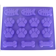 Hot Dog Bones Dog Footprints Pet Cake Mold Soap Mold Silicone Mold Soap Mould Biscuit Mold