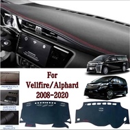 Toyota Vellfire &amp; Alphard 2008-2020 Leather Car Dashmat Dash mat Dashboard Sun Cover Instrument Panel Carpet Anti-UV