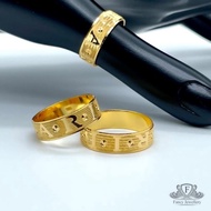 Fancy Jewellery Emas 916 Cincin B'glari Rotan Emas 916 tulen Bajet Emas 916