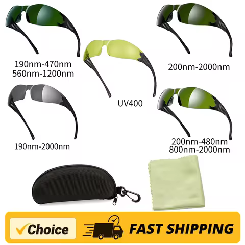 Multi-function Laser Protection Goggles 200-480nm 560nm-1200nm 200nm-2000nm Laser Safety Glasses IPL