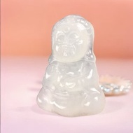 冰種翡翠精雕寶寶佛 | 天然緬甸玉翡翠A貨 | 送禮