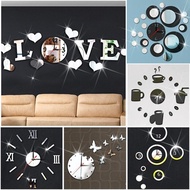 Fashion DIY Clock Mirror Creative 3D Wall Decal Surface Wall Sticker Home Decoration Wall Art Design