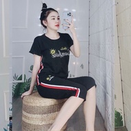 [ Bigsize 45-85kg ] Đồ bộ mặc nhà nữ quần lửng bigsize thun cotton mùa hè đẹp dễ thương sang chảnh t