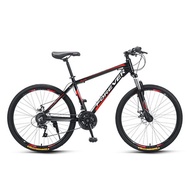FOREVER 26inch Mountain Bike 24-Speed Low Span Line Disc Brakes Double Bearing Hubs Bicycle High Car