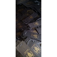 8 x 8 x 20 black mini paper bag + screen printing