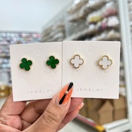 Beautiful multicolored 4-leaf clover earrings