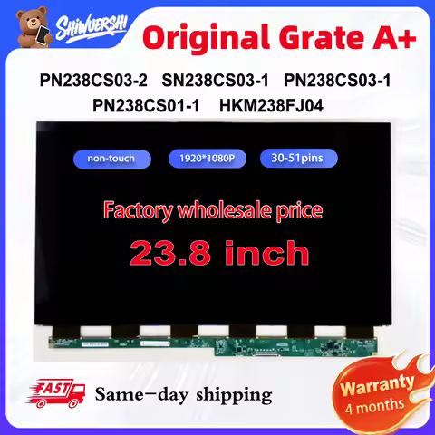 Original New A+ 23.8'' Only Lcd Glass Screen PN238CS03-2 SN238CS03-1 PN238CS03-1 PN238CS01-1 HKM238F