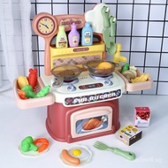 Selling Children's Pretend Play Kitchen Toys Cooking Table Simulation Stir-Fry Kitchenware Set Direc
