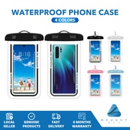 Waterproof Phone Case Transparent Swimming Bag Black White Pink Gray Blue Fashionable Phone Accessor