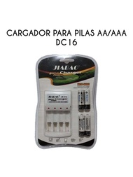 Cargador universal para baterías recargables AA Y AAA, y 4 baterías AAA