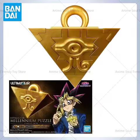 Duel Monsters Yu-Gi-Oh Ultimagear UA Millennium Puzzle Gold Sarcophagus Bandai Anime Model Toys Acti
