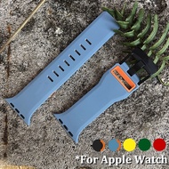 [HOT JUXXKWIHGWH 514] สายซิลิโคนสำหรับ Apple Watch Series 2 5 4 3 6 Se 7สำหรับ IWatch สร้อยข้อมือ41มม. 45มม. 38มม. 42มม. 44มม. 40มม. กีฬาสายรัดข้อมือยาง