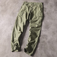 original UNIQLO Cool ~ Lovers [dongji U Family] Mens Fashion Joker Multi-pocket Overalls Casual Trou