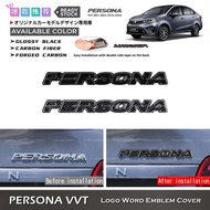 Awesome2u Proton Persona VVT MC1 MC2 2016-2026 Car Word Logo Emblem Cover PERSONA Word Logo Garnish 