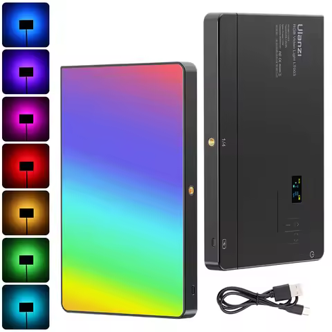 Ulanzi LT003 10inch RGB LED Video Light Panel Camera Light Full Color Rechargeable 8000mAh 2500K-950