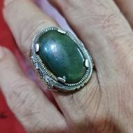 cincin giok burma grade A ring perak