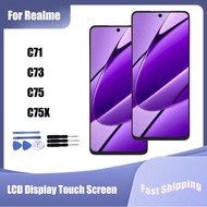For Realme C71 C73 C75 C75X 4G 5G LCD Display Touch Screen Digitizer Assembly Replacement Parts