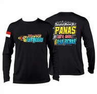 kaos distro pria pasukan gaya bebas baju polos t-shirt cowok lengan panjang kaos oblong motif gamba
