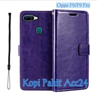 Case Untuk Hp Oppo F9 F9 Pro Flip Cover Wallet Sarung Hp Casing Dompet Flip Magnet
